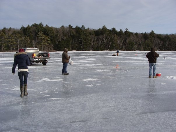 Pemiquid Ice Fishin' near Damariscotta-Newcastle