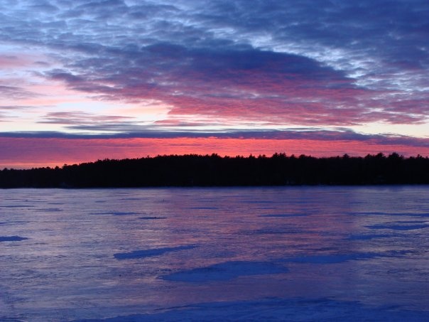 Pemiquid sunset near Damariscotta-Newcastle