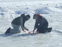 2/14/09 - Little Pushaw Pond - Hudson, ME