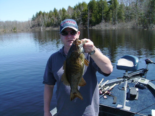 4 smallies 10 casts near Brewer