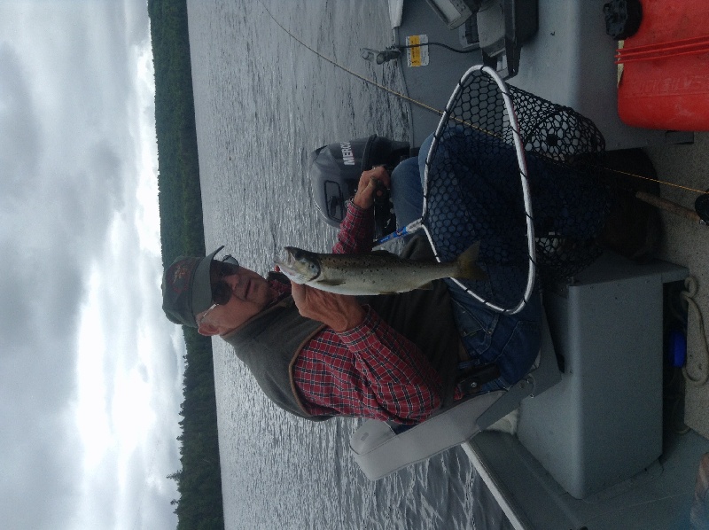 Final fish of the day caught by my guide near Fort Kent