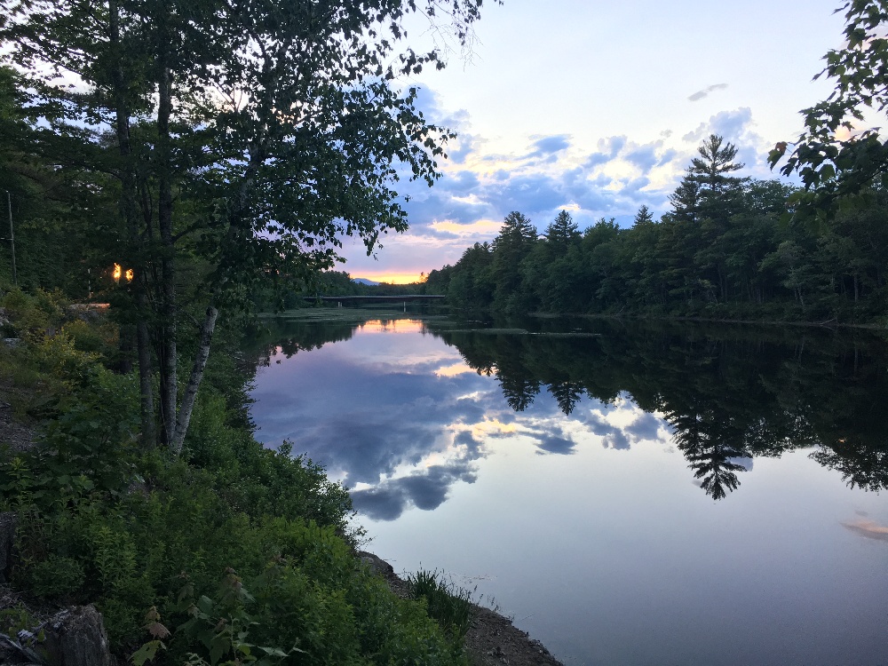 Ossipee river on 153 @ 25 bridge near Parsonsfield