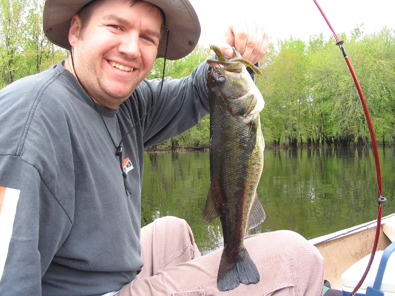 Adam and a pretty nice bass near Fryeburg